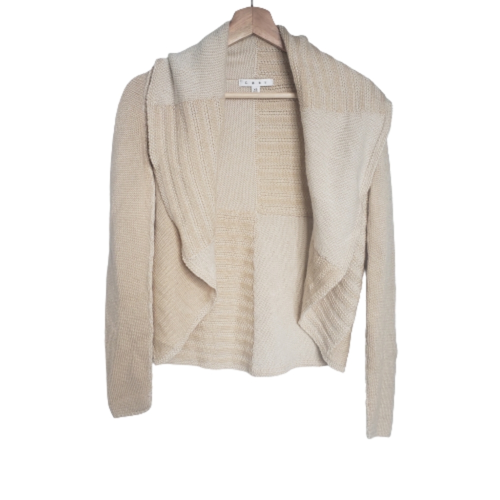 Cabi Patchwork Cardigan Sweater Wool XS - Picture 4 of 9